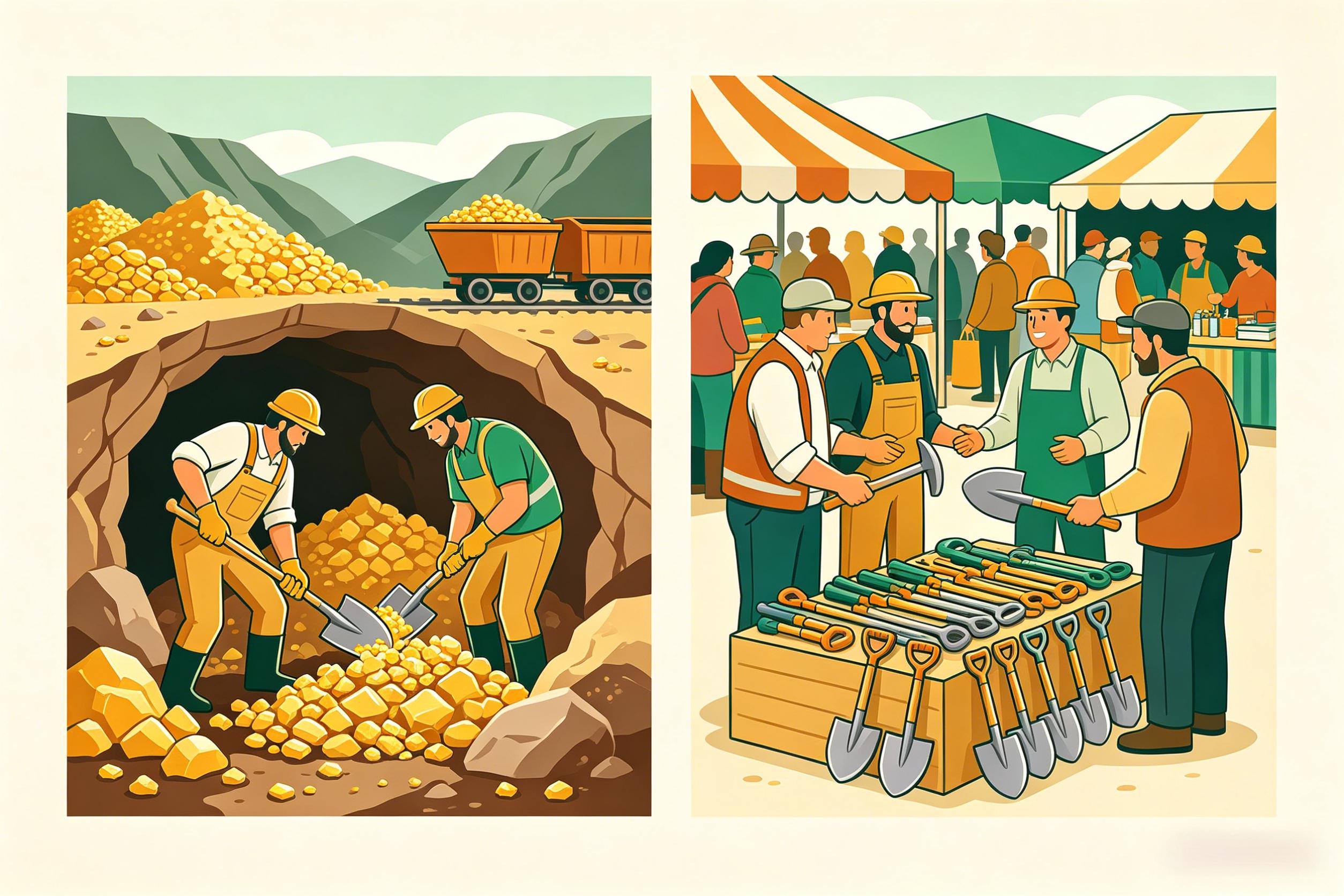 Selling Shovels in the Gold Rush: The Most Sustainable Business Model